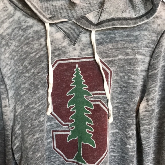 Stanford University supersoft lightweight heather distressed pullover hoodie - Picture 2 of 8